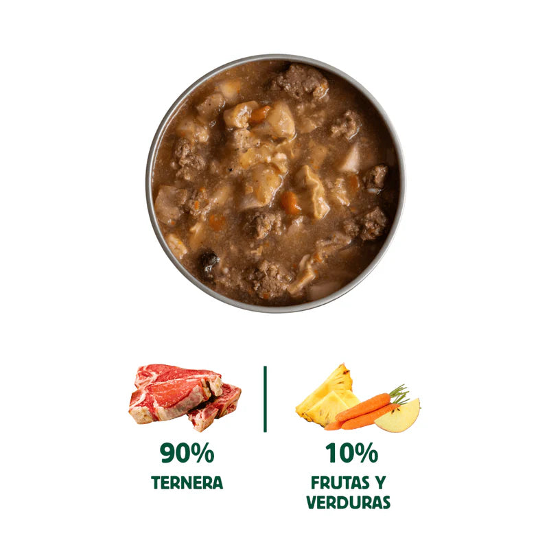 Cazuela casera de Ternera y Piña para perros 280g