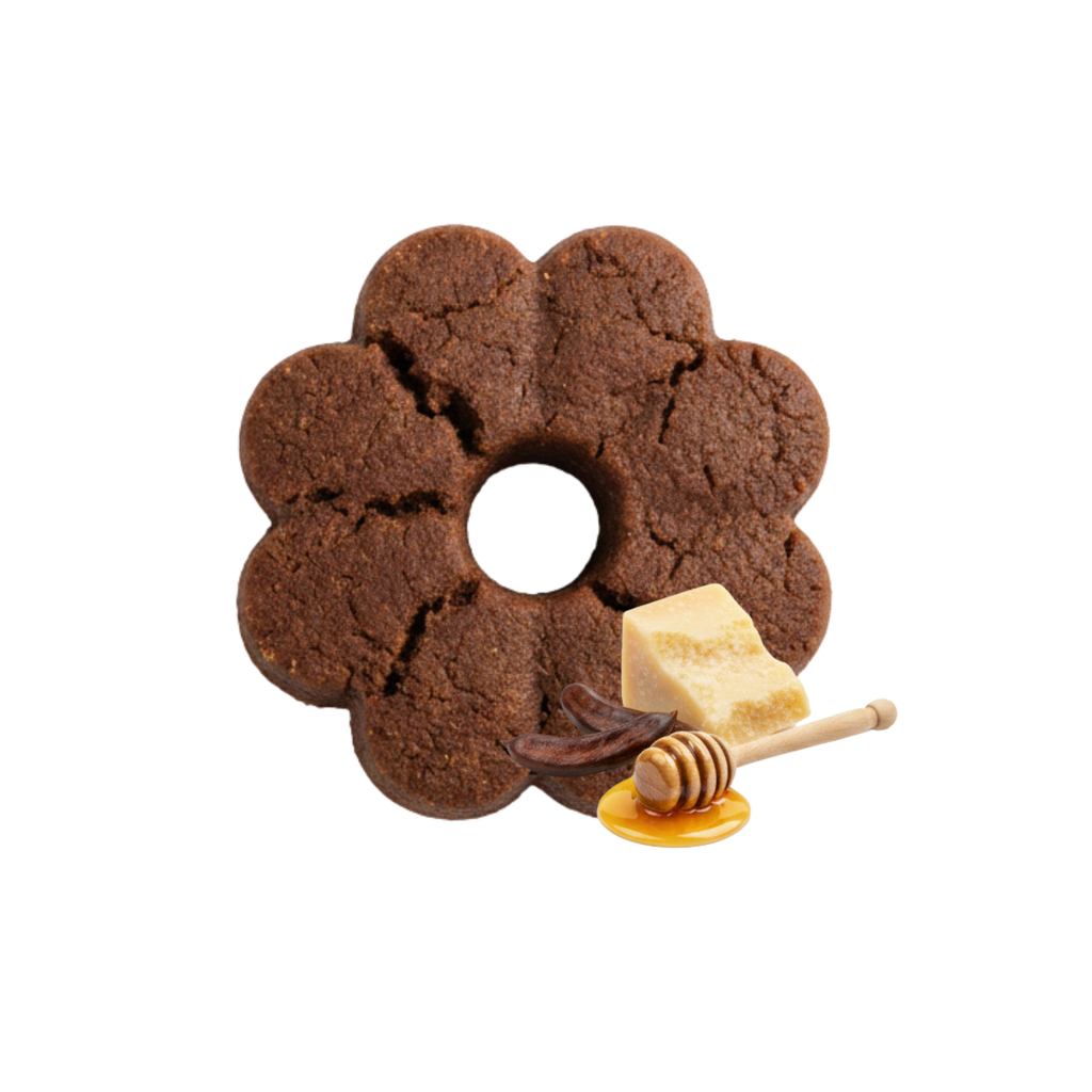 Galletas en Forma de Flor - Queso, Algarroba y Miel 🍯 🧀