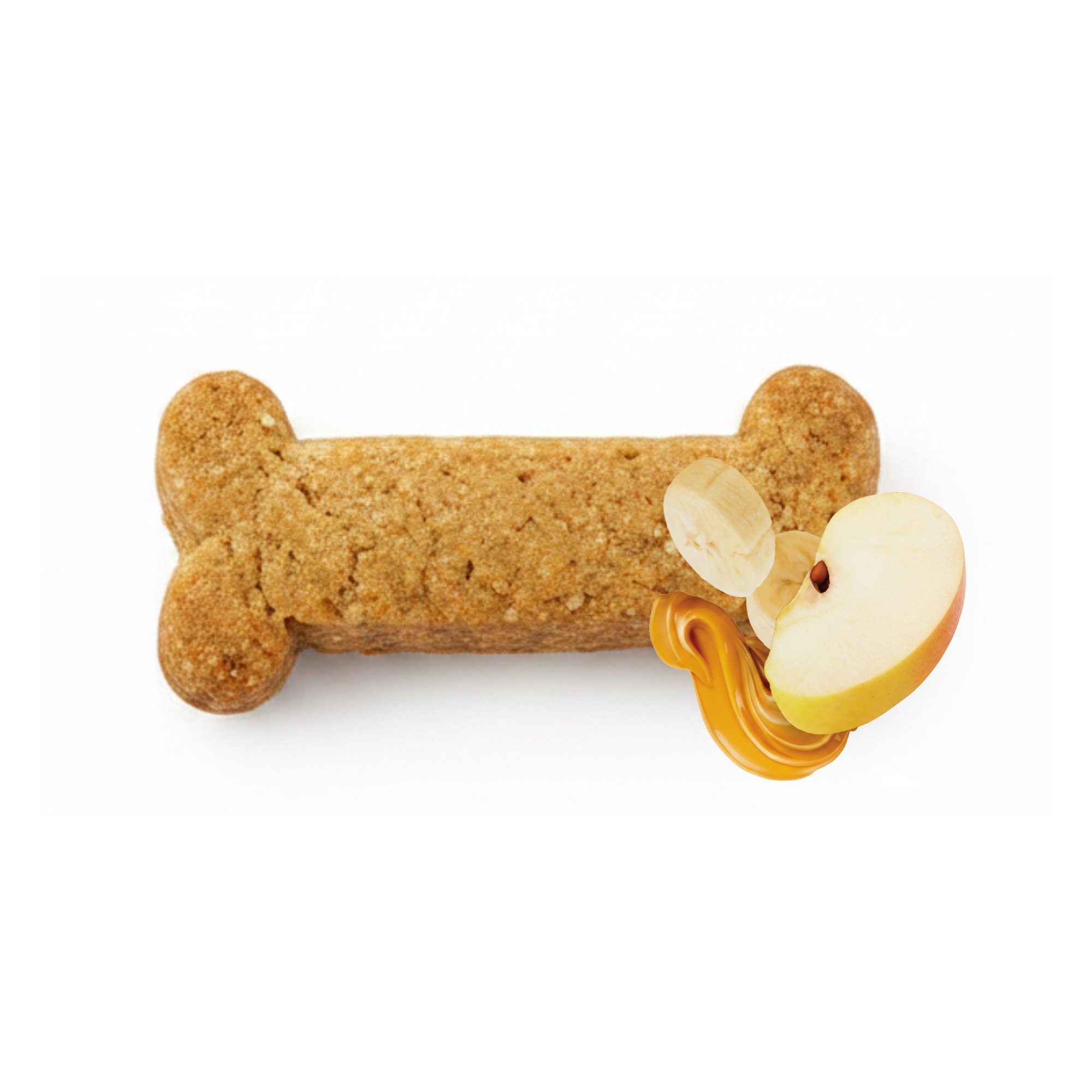 Galletas en Forma de Hueso - Manzana, Plátano y Mantequilla de Maní 🍎🍌