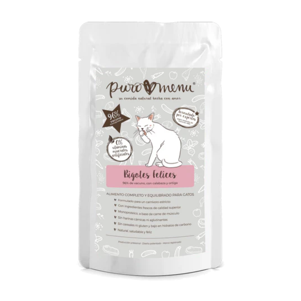 Menú Bigotes Felices BIO - Vacuno