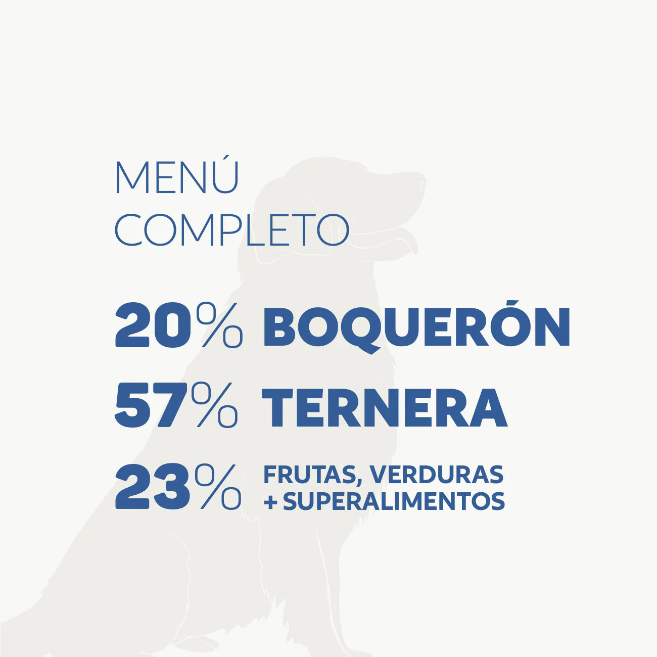 Menú de Boquerón y Ternera Secado al Aire - Para Perros