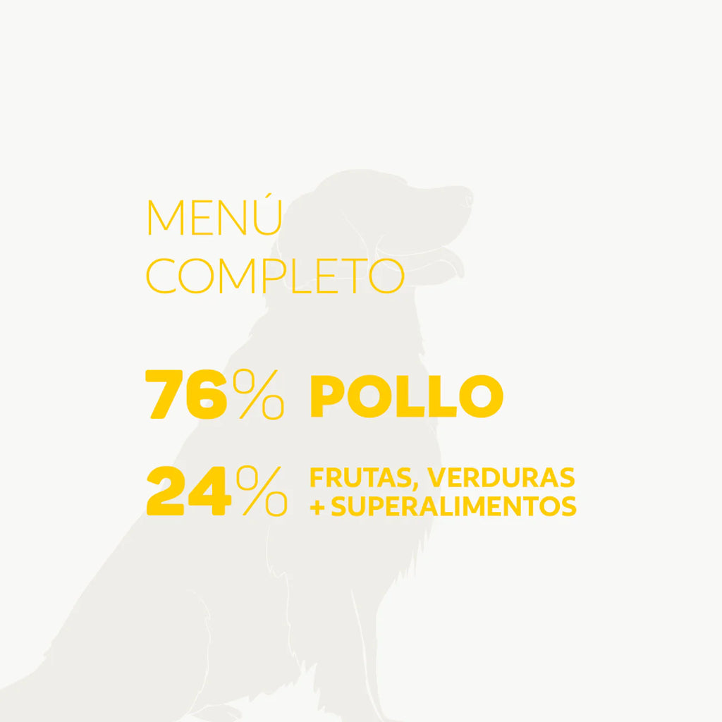 Menú de Pollo Secado al Aire - Para Perros