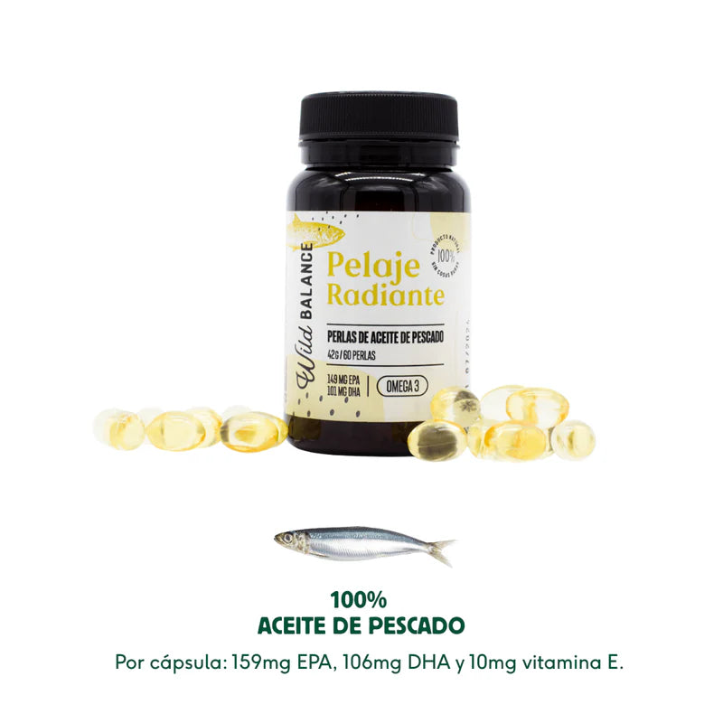 Pelaje Radiante Cápsulas Omega 3 - Aceite de Pescado