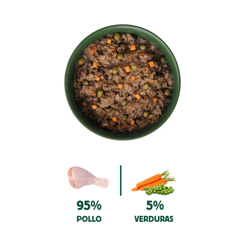Lata Cazuela de Pollo con verduras para Gatos 80gr