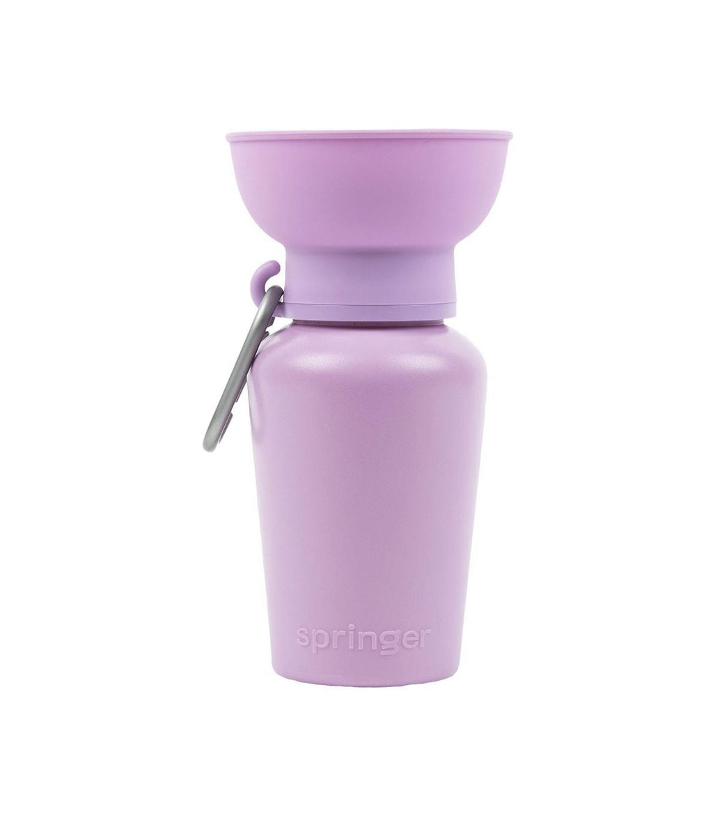 Botella Bebedero Flip Lila