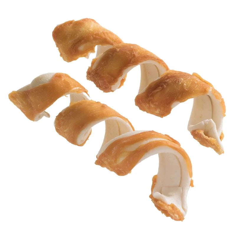 Espiral de Pollo y Piel Vacuna