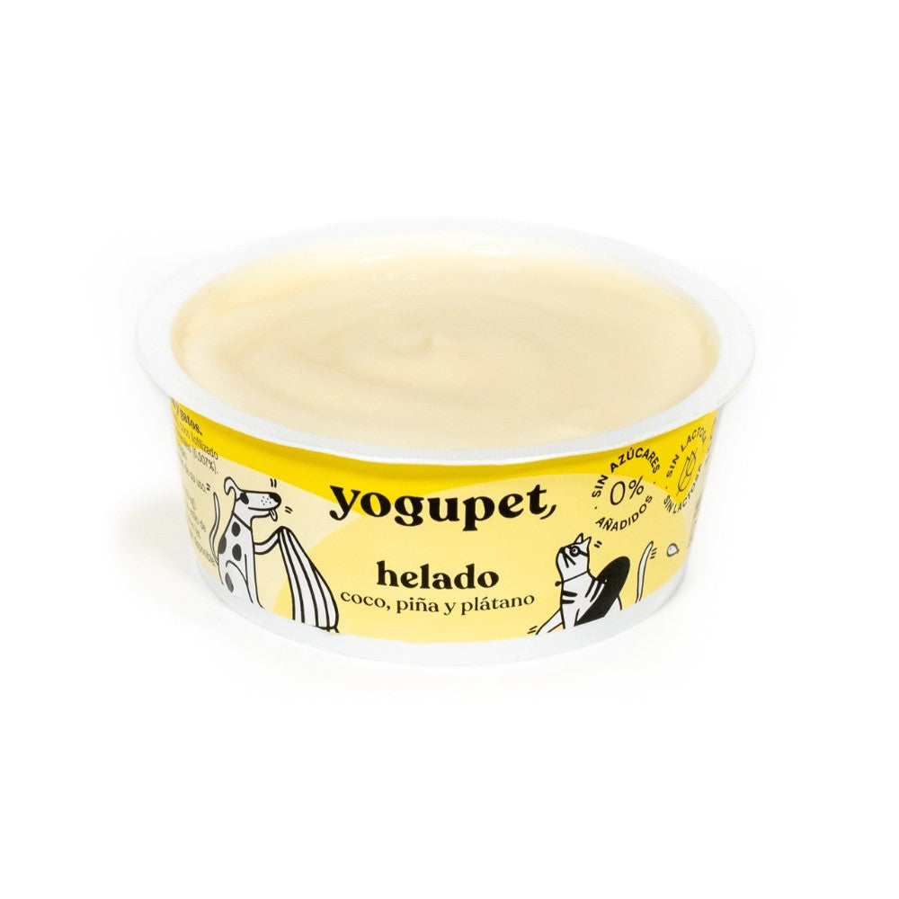 Helado Yogupet de Coco,Piña y Plátano - Para Perros y Gatos
