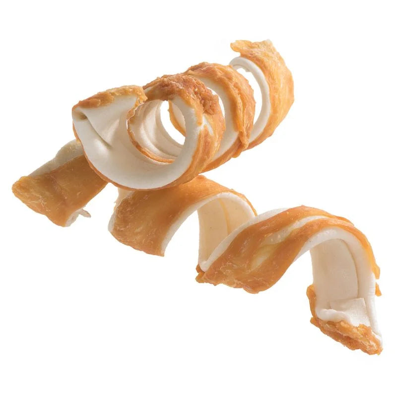 Espiral de Pollo y Piel Vacuna