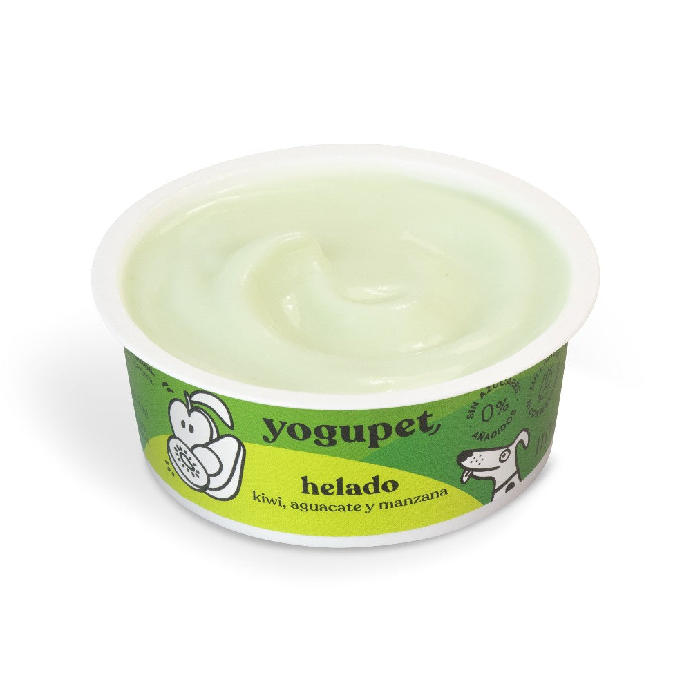 Helado Yogupet de Kiwi, Aguacate y Manzana - Para Perros y Gatos