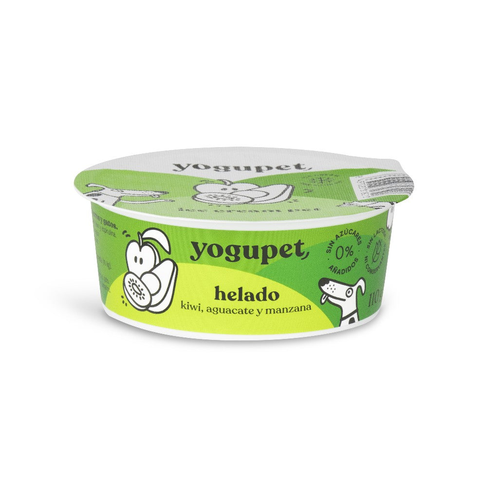 Helado Yogupet de Kiwi, Aguacate y Manzana - Para Perros y Gatos