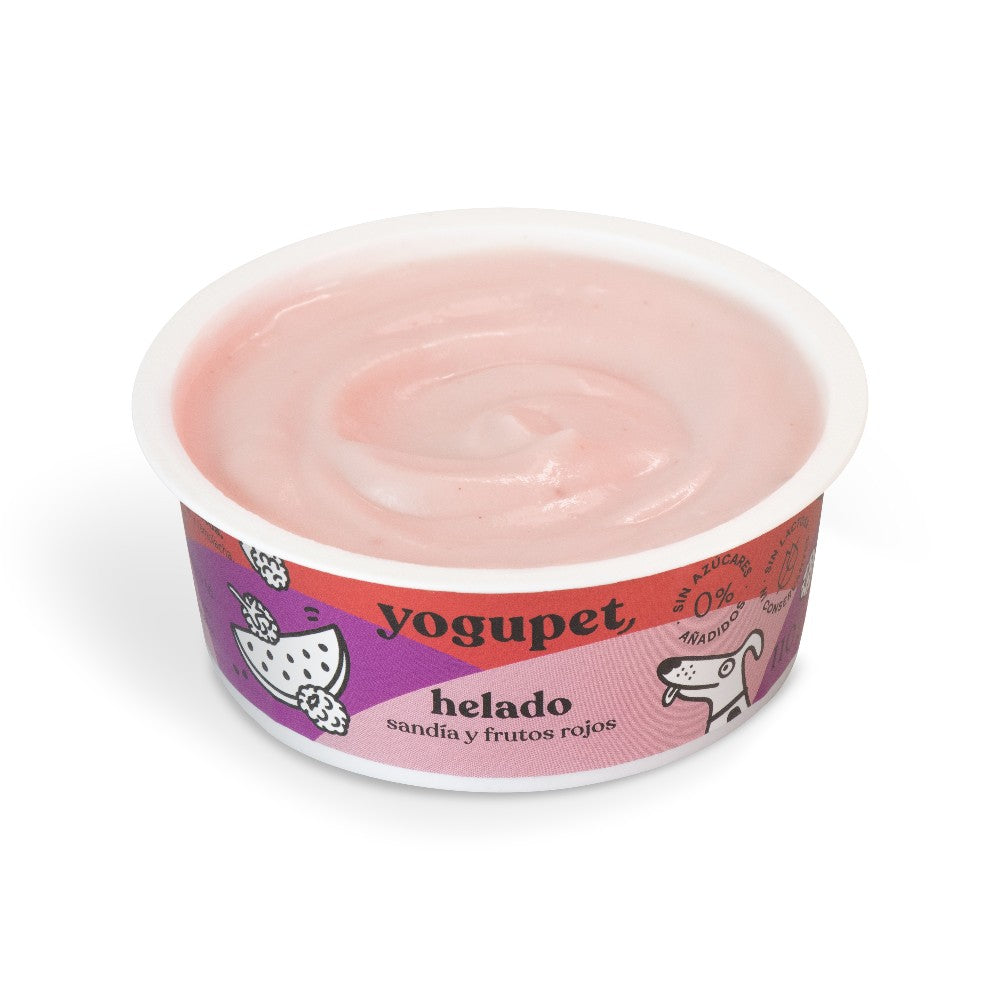 Helado Yogupet de Sandía y Frutos Rojos - Para Perros y Gatos
