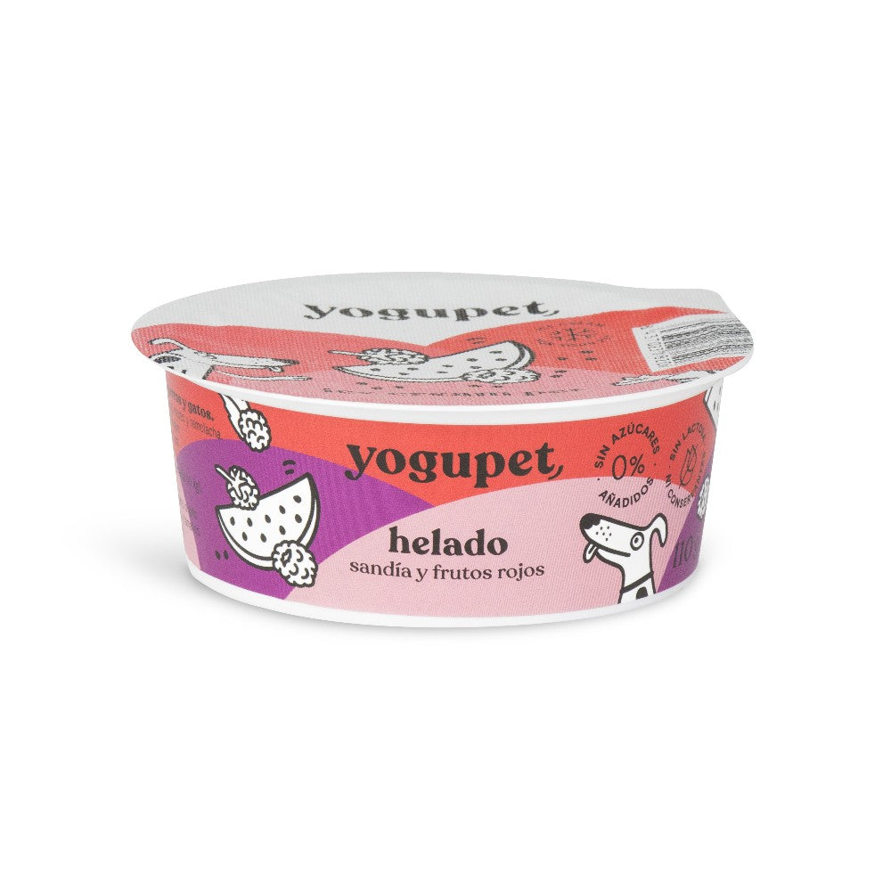 Helado Yogupet de Sandía y Frutos Rojos - Para Perros y Gatos